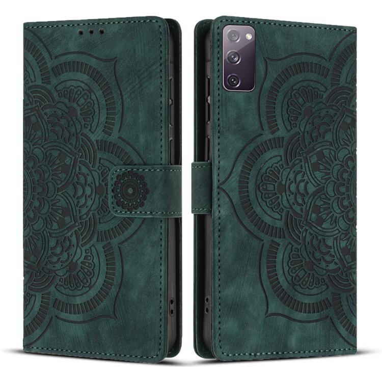 Mandala Embossed Retro Frosted Leather Phone Case, For Samsung Galaxy S20 FE, For Samsung Galaxy S22 Ultra 5G, For Samsung Galaxy S22+ 5G, For Samsung Galaxy S22 5G, For Samsung Galaxy S21 FE 5G, For Samsung Galaxy S21 5G, For Samsung Galaxy S21+ 5G   ...