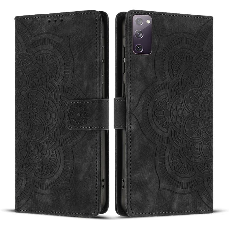 Mandala Embossed Retro Frosted Leather Phone Case, For Samsung Galaxy S20 FE, For Samsung Galaxy S22 Ultra 5G, For Samsung Galaxy S22+ 5G, For Samsung Galaxy S22 5G, For Samsung Galaxy S21 FE 5G, For Samsung Galaxy S21 5G, For Samsung Galaxy S21+ 5G   ...