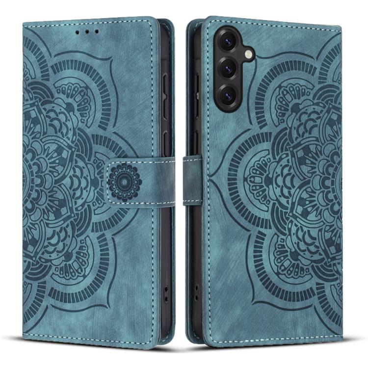 Mandala Embossed Retro Frosted Leather Phone Case, For Galaxy S26 FE 5G, For Samsung Galaxy S26+ 5G, For Samsung Galaxy S26 Edge 5G, For Samsung Galaxy S26 Ultra 5G, For Samsung Galaxy S26 5G, For Samsung Galaxy S25 FE 5G, For Samsung Galaxy S25 Edge 5...
