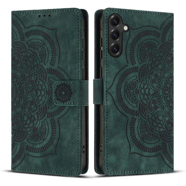 Mandala Embossed Retro Frosted Leather Phone Case, For Galaxy S26 FE 5G, For Samsung Galaxy S26+ 5G, For Samsung Galaxy S26 Edge 5G, For Samsung Galaxy S26 Ultra 5G, For Samsung Galaxy S26 5G, For Samsung Galaxy S25 FE 5G, For Samsung Galaxy S25 Edge 5...