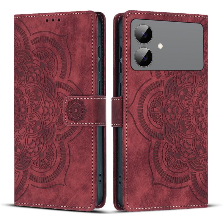 Mandala Embossed Retro Frosted Leather Phone Case, For Galaxy S26 FE 5G, For Samsung Galaxy S26+ 5G, For Samsung Galaxy S26 Edge 5G, For Samsung Galaxy S26 Ultra 5G, For Samsung Galaxy S26 5G, For Samsung Galaxy S25 FE 5G, For Samsung Galaxy S25 Edge 5...