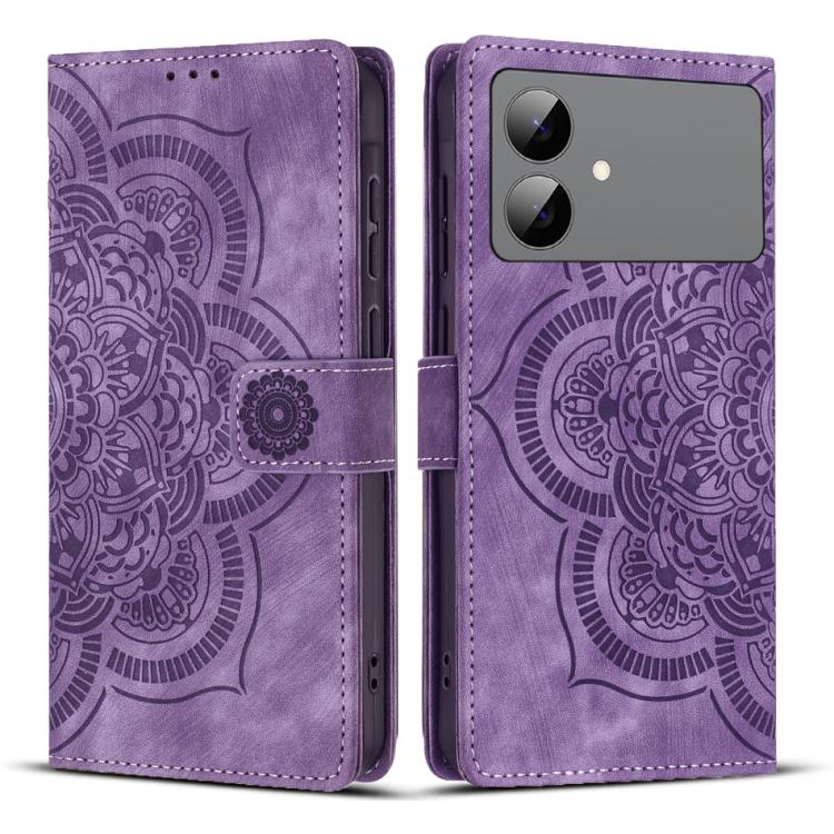 Mandala Embossed Retro Frosted Leather Phone Case, For Galaxy S26 FE 5G, For Samsung Galaxy S26+ 5G, For Samsung Galaxy S26 Edge 5G, For Samsung Galaxy S26 Ultra 5G, For Samsung Galaxy S26 5G, For Samsung Galaxy S25 FE 5G, For Samsung Galaxy S25 Edge 5...