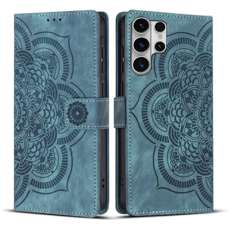 Mandala Embossed Retro Frosted Leather Phone Case, For Galaxy S26 FE 5G, For Samsung Galaxy S26+ 5G, For Samsung Galaxy S26 Edge 5G, For Samsung Galaxy S26 Ultra 5G, For Samsung Galaxy S26 5G, For Samsung Galaxy S25 FE 5G, For Samsung Galaxy S25 Edge 5...
