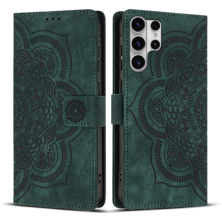 Mandala Embossed Retro Frosted Leather Phone Case, For Galaxy S26 FE 5G, For Samsung Galaxy S26+ 5G, For Samsung Galaxy S26 Edge 5G, For Samsung Galaxy S26 Ultra 5G, For Samsung Galaxy S26 5G, For Samsung Galaxy S25 FE 5G, For Samsung Galaxy S25 Edge 5...