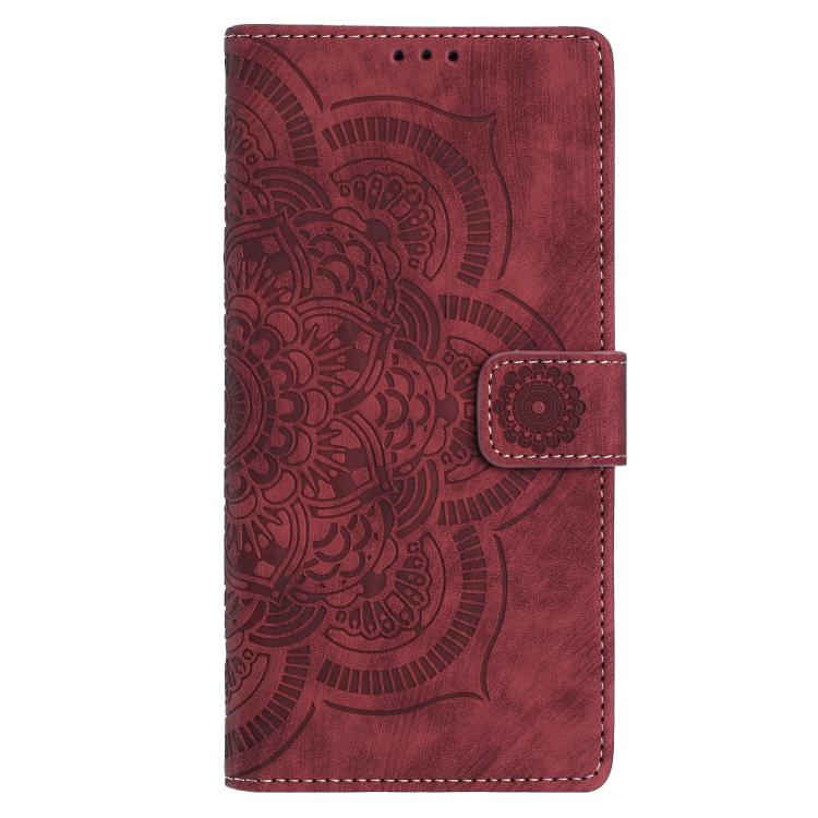 Mandala Embossed Retro Frosted Leather Phone Case, For Galaxy S26 FE 5G, For Samsung Galaxy S26+ 5G, For Samsung Galaxy S26 Edge 5G, For Samsung Galaxy S26 Ultra 5G, For Samsung Galaxy S26 5G, For Samsung Galaxy S25 FE 5G, For Samsung Galaxy S25 Edge 5...