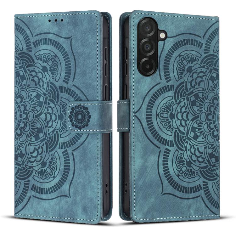 Mandala Embossed Retro Frosted Leather Phone Case, For Galaxy S26 FE 5G, For Samsung Galaxy S26+ 5G, For Samsung Galaxy S26 Edge 5G, For Samsung Galaxy S26 Ultra 5G, For Samsung Galaxy S26 5G, For Samsung Galaxy S25 FE 5G, For Samsung Galaxy S25 Edge 5...