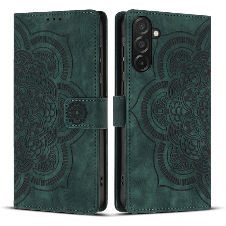 Mandala Embossed Retro Frosted Leather Phone Case, For Galaxy S26 FE 5G, For Samsung Galaxy S26+ 5G, For Samsung Galaxy S26 Edge 5G, For Samsung Galaxy S26 Ultra 5G, For Samsung Galaxy S26 5G, For Samsung Galaxy S25 FE 5G, For Samsung Galaxy S25 Edge 5...