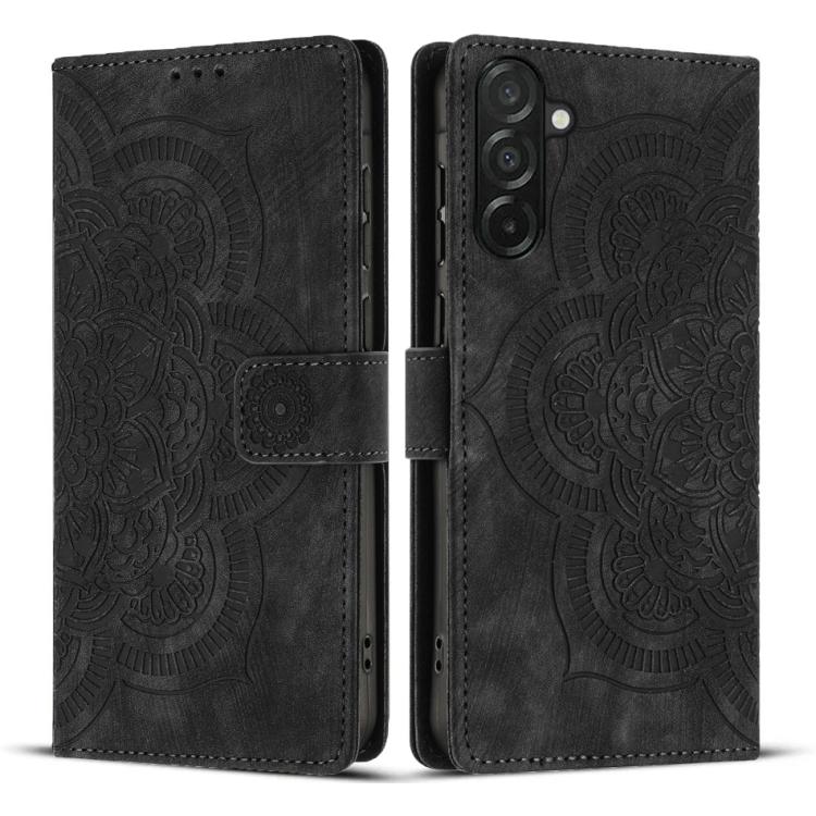 Mandala Embossed Retro Frosted Leather Phone Case, For Galaxy S26 FE 5G, For Samsung Galaxy S26+ 5G, For Samsung Galaxy S26 Edge 5G, For Samsung Galaxy S26 Ultra 5G, For Samsung Galaxy S26 5G, For Samsung Galaxy S25 FE 5G, For Samsung Galaxy S25 Edge 5...