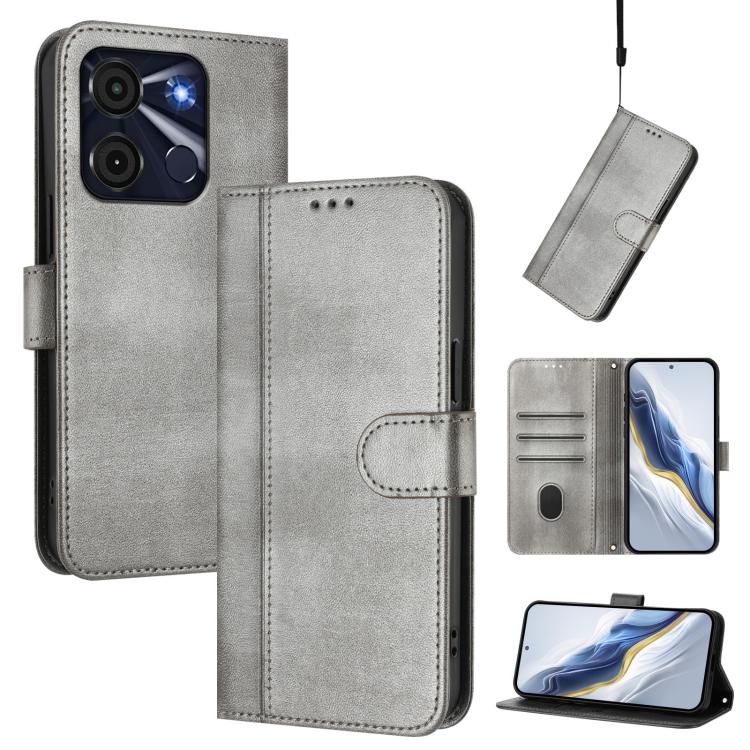 Line Splicing Buckle Retro Leather Phone Case, For itel A05s, For itel A70, For itel A60 / A60s, For itel S23+, For itel S23, For itel S18 / Vision 5