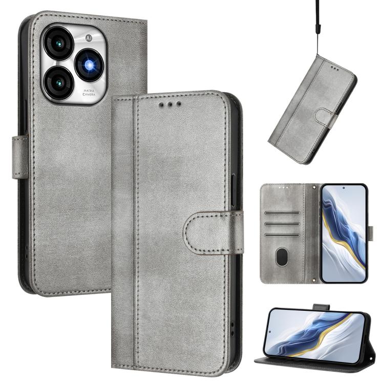 Line Splicing Buckle Retro Leather Phone Case, For itel A05s, For itel A70, For itel A60 / A60s, For itel S23+, For itel S23, For itel S18 / Vision 5