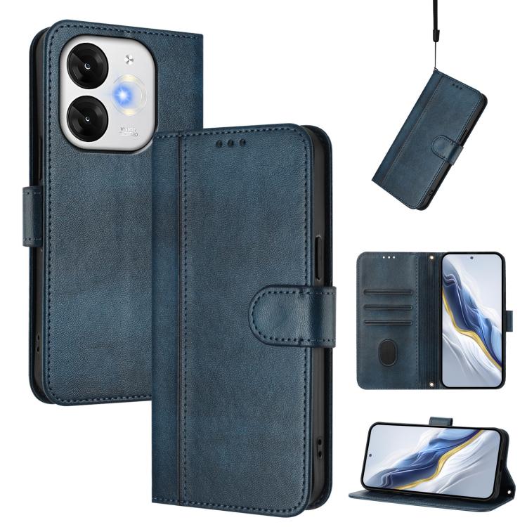 Line Splicing Buckle Retro Leather Phone Case, For itel Power 70, For itel S25 Ultra 4G, For itel S25 4G, For itel A80 4G, For itel A50C, For itel A50