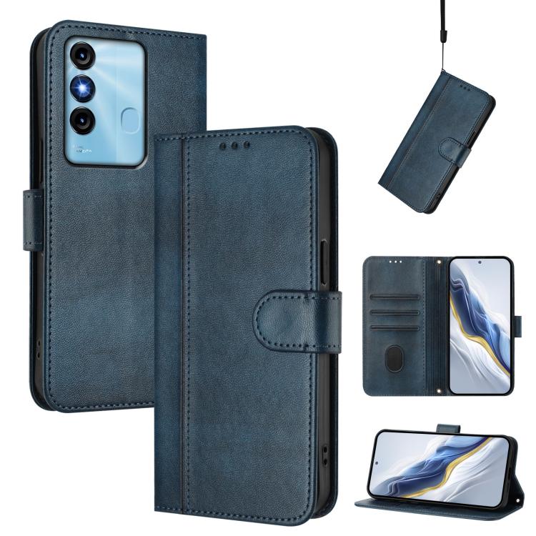 Line Splicing Buckle Retro Leather Phone Case, For itel P40, For itel P38, For itel S17 / Vision 3, For itel A48