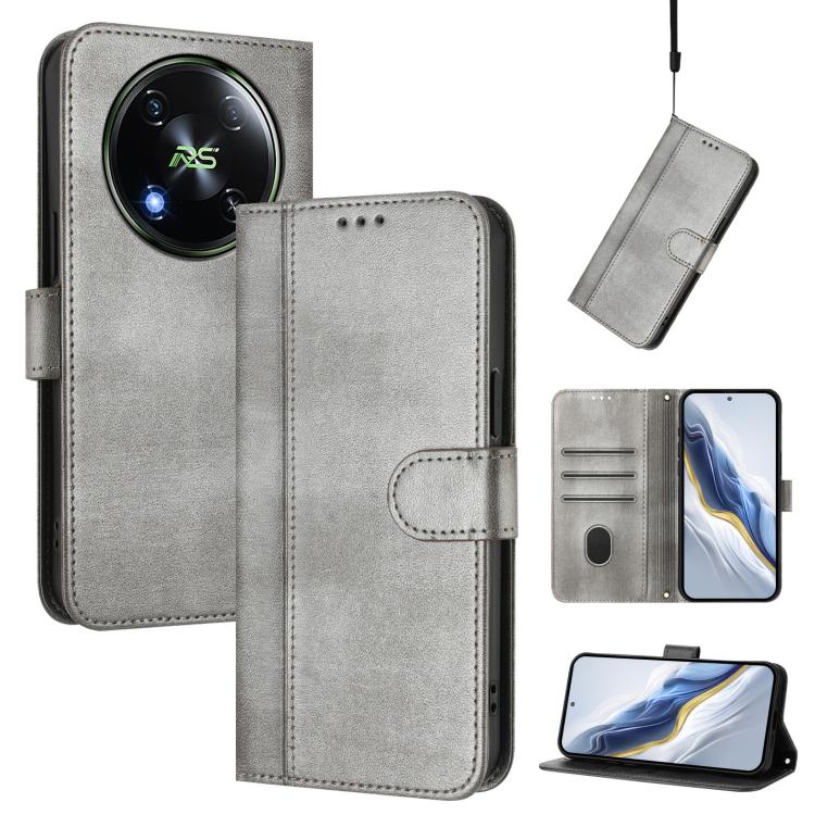 Line Splicing Buckle Retro Leather Phone Case, For itel A23 Pro / A17, For itel P55 5G, For itel RS4, For itel S24, For itel P55+, For itel P55 4G / Infinix Smart 8