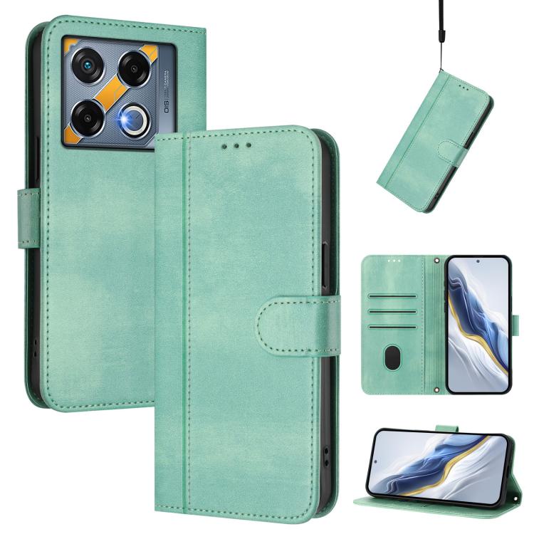 Line Splicing Buckle Retro Leather Phone Case, For Infinix Zero 40 4G / 5G, For Infinix Note 40X 5G, For Infinix Note 40 5G, For Infinix GT 20 Pro 5G, For Infinix Note 40 Pro 4G / 5G / 40 Pro+ 5G, For Infinix Note 40 4G
