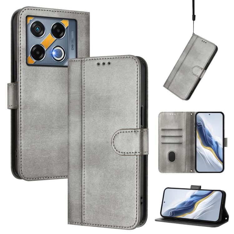 Line Splicing Buckle Retro Leather Phone Case, For Infinix Zero 40 4G / 5G, For Infinix Note 40X 5G, For Infinix Note 40 5G, For Infinix GT 20 Pro 5G, For Infinix Note 40 Pro 4G / 5G / 40 Pro+ 5G, For Infinix Note 40 4G