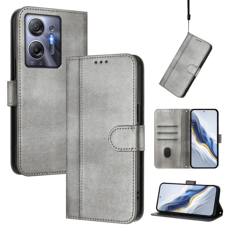 Line Splicing Buckle Retro Leather Phone Case, For Infinix Hot 40 4G / Hot 40 Pro 4G, For Infinix Zero 30 4G, For Infinix Zero 30 5G, For Infinix Hot 30 5G, For Infinix Hot 30 Play 4G / Hot 30 Play NFC, For Infinix Smart 7 Plus / 7 HD / 7 India