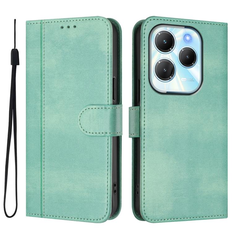 Line Splicing Buckle Retro Leather Phone Case, For Infinix Hot 40 4G / Hot 40 Pro 4G, For Infinix Zero 30 4G, For Infinix Zero 30 5G, For Infinix Hot 30 5G, For Infinix Hot 30 Play 4G / Hot 30 Play NFC, For Infinix Smart 7 Plus / 7 HD / 7 India