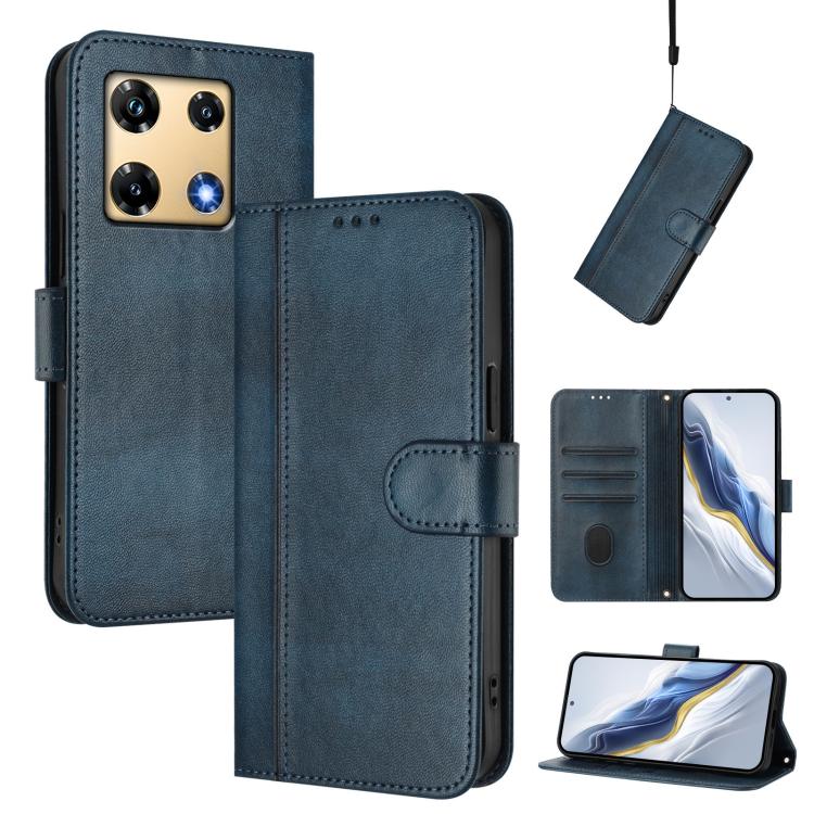 Line Splicing Buckle Retro Leather Phone Case, For Infinix Note 30 4G / 5G, For Infinix Note 30 Pro 4G, For Infinix Note 30 VIP, For Infinix Hot 30i, For Infinix Hot 30 4G, For Infinix Hot 20S / 20 Pro