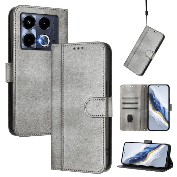 Line Splicing Buckle Retro Leather Phone Case, For Infinix Zero 40 4G / 5G, For Infinix Note 40X 5G, For Infinix Note 40 5G, For Infinix GT 20 Pro 5G, For Infinix Note 40 Pro 4G / 5G / 40 Pro+ 5G, For Infinix Note 40 4G