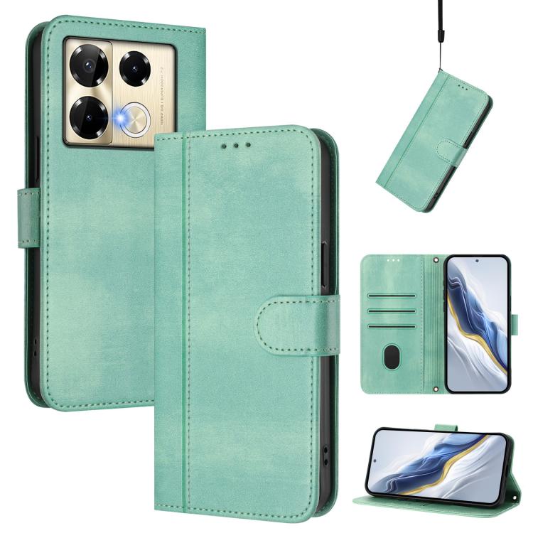 Line Splicing Buckle Retro Leather Phone Case, For Infinix Zero 40 4G / 5G, For Infinix Note 40X 5G, For Infinix Note 40 5G, For Infinix GT 20 Pro 5G, For Infinix Note 40 Pro 4G / 5G / 40 Pro+ 5G, For Infinix Note 40 4G
