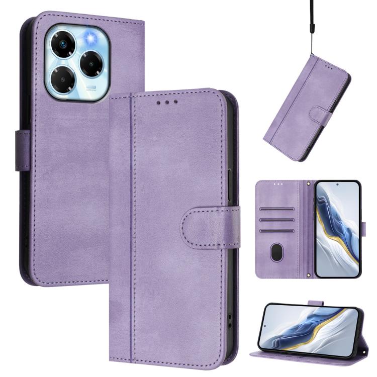 Line Splicing Buckle Retro Leather Phone Case, For Infinix Zero 40 4G / 5G, For Infinix Note 40X 5G, For Infinix Note 40 5G, For Infinix GT 20 Pro 5G, For Infinix Note 40 Pro 4G / 5G / 40 Pro+ 5G, For Infinix Note 40 4G