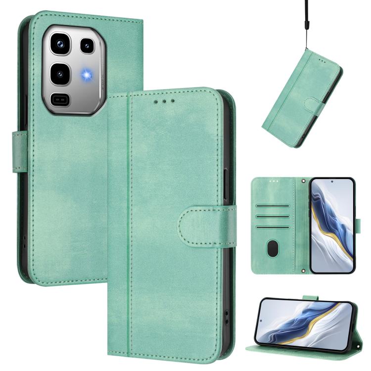 Line Splicing Buckle Retro Leather Phone Case, For Infinix Note 50s, For Infinix Note 50 Pro 4G / 50 4G, For Infinix Hot 50i 4G / Smart 9 4G / 9 HD, For Infinix Hot 50 Pro+ 4G, For Infinix Hot 50 4G, For Infinix Hot 50 5G