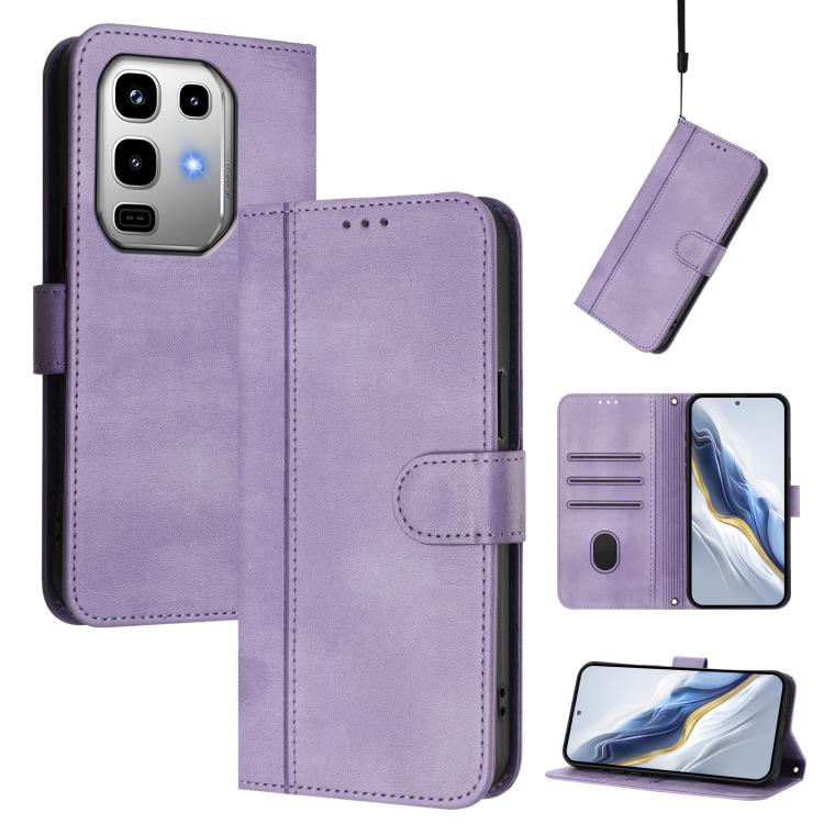 Line Splicing Buckle Retro Leather Phone Case, For Infinix Note 50s, For Infinix Note 50 Pro 4G / 50 4G, For Infinix Hot 50i 4G / Smart 9 4G / 9 HD, For Infinix Hot 50 Pro+ 4G, For Infinix Hot 50 4G, For Infinix Hot 50 5G