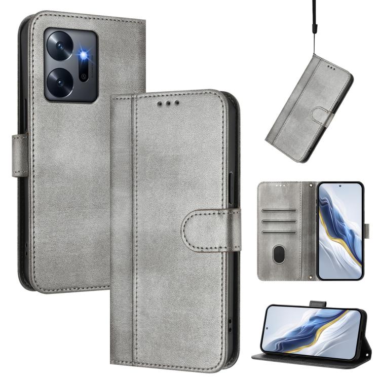 Line Splicing Buckle Retro Leather Phone Case, For Infinix Hot 20 5G, For Infinix Smart 7 / Tecno Pop 7, For Infinix Hot 12i / Hot 20i, For Infinix Hot 20 Play, For Infinix Hot 20 4G, For Infinix Zero 20