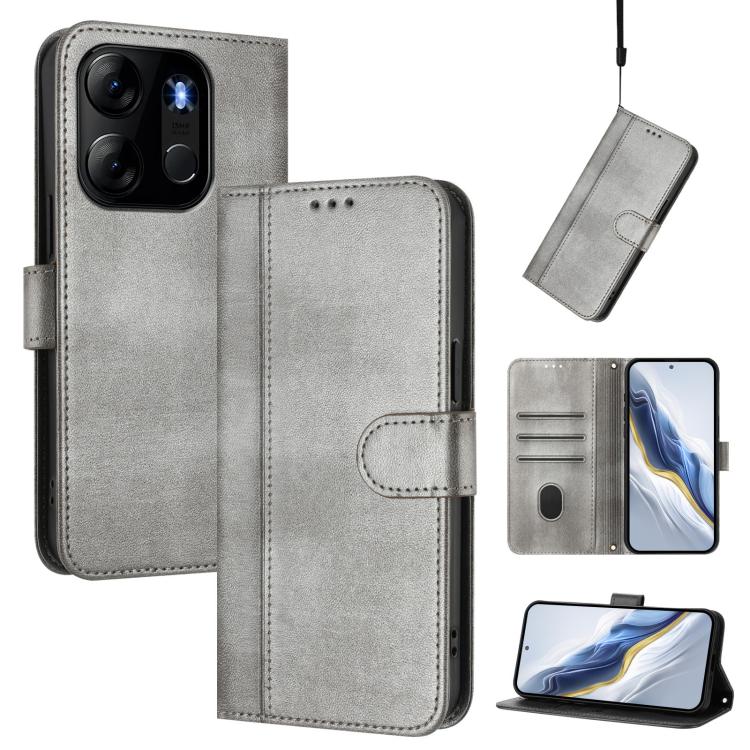 Line Splicing Buckle Retro Leather Phone Case, For Infinix Hot 20 5G, For Infinix Smart 7 / Tecno Pop 7, For Infinix Hot 12i / Hot 20i, For Infinix Hot 20 Play, For Infinix Hot 20 4G, For Infinix Zero 20