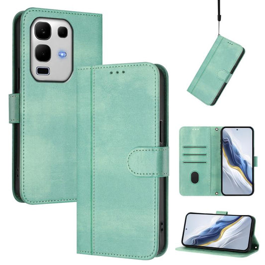 Line Splicing Buckle Retro Leather Phone Case, For Infinix Note 50s, For Infinix Note 50 Pro 4G / 50 4G, For Infinix Hot 50i 4G / Smart 9 4G / 9 HD, For Infinix Hot 50 Pro+ 4G, For Infinix Hot 50 4G, For Infinix Hot 50 5G