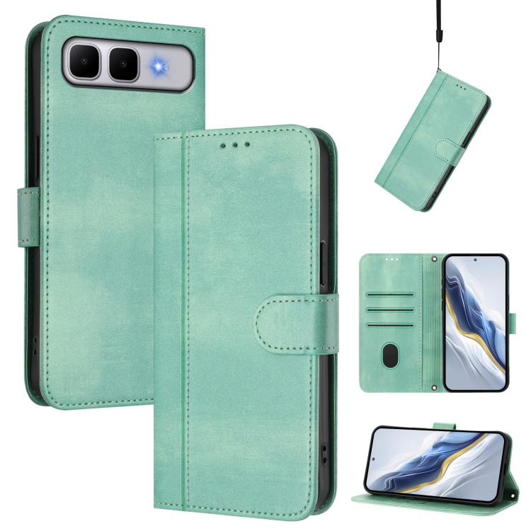 Line Splicing Buckle Retro Leather Phone Case, For Infinix GT 50 Pro 5G, For Infinix Note Edge 5G Global, For Infinix Smart 20 4G / X6840, For Infinix Note 60 5G / Note 60 Pro 5G, For Infinix Smart 10 Plus, For Infinix GT 30 Pro