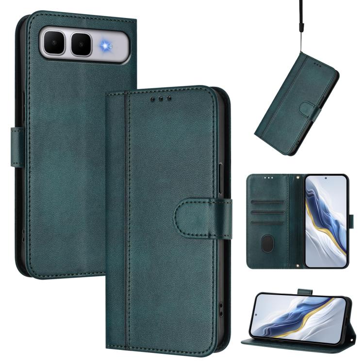 Line Splicing Buckle Retro Leather Phone Case, For Infinix GT 50 Pro 5G, For Infinix Note Edge 5G Global, For Infinix Smart 20 4G / X6840, For Infinix Note 60 5G / Note 60 Pro 5G, For Infinix Smart 10 Plus, For Infinix GT 30 Pro