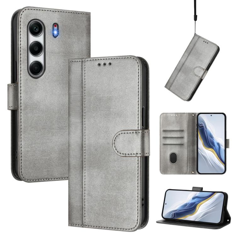 Line Splicing Buckle Retro Leather Phone Case, For Tecno Camon 40 Premier, For Tecno Camon 40 4G, For Tecno Spark 30C 5G / Pop 9 5G, For Tecno Camon 30S / 30S Pro, For Tecno Spark 30 Pro 4G, For Tecno Pova 6 Neo 5G / Spark 30 5G