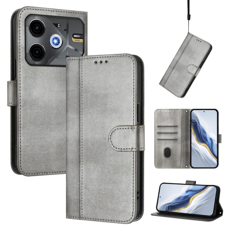 Line Splicing Buckle Retro Leather Phone Case, For Tecno Camon 40 Premier, For Tecno Camon 40 4G, For Tecno Spark 30C 5G / Pop 9 5G, For Tecno Camon 30S / 30S Pro, For Tecno Spark 30 Pro 4G, For Tecno Pova 6 Neo 5G / Spark 30 5G