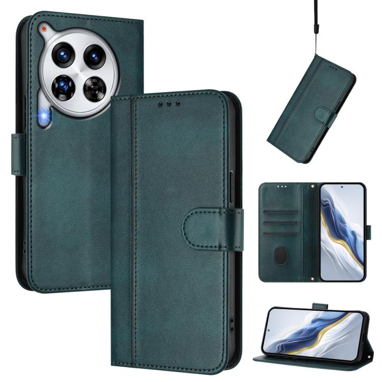 Line Splicing Buckle Retro Leather Phone Case, For Tecno Pova 6 4G, For Tecno Pova 6 5G / 6 Pro 5G, For Tecno Camon 30 Pro 5G, For Tecno Camon 30 Premier, For Tecno Camon 30 5G, For Tecno Camon 30 4G