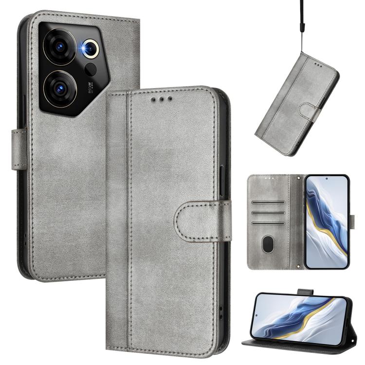 Line Splicing Buckle Retro Leather Phone Case, For Tecno Spark 20 Pro+ 4G, For Tecno Pova 5 Pro 5G, For Tecno Pova Neo 3, For Tecno Pova 5, For Tecno Camon 20 Premier 5G, For Tecno Camon 20 Pro 5G
