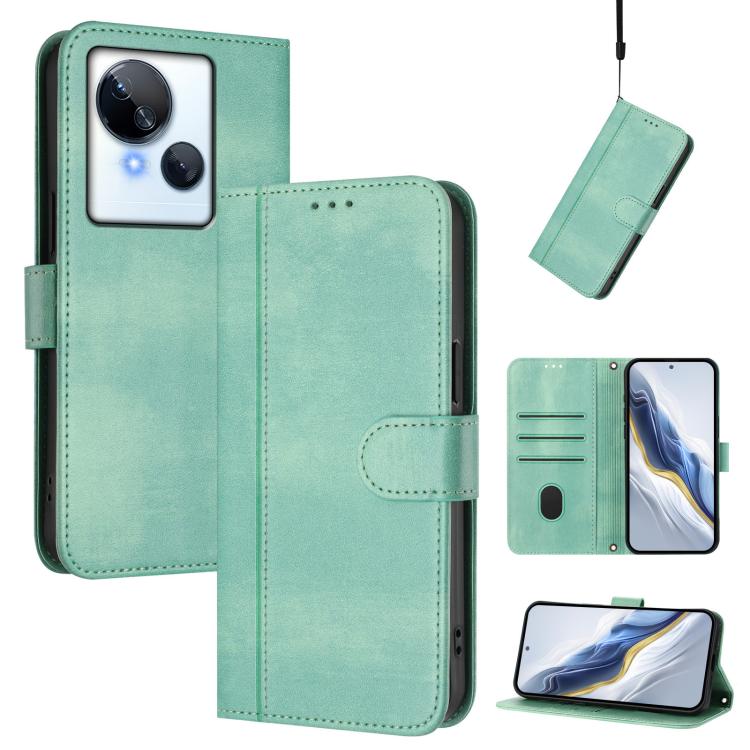 Line Splicing Buckle Retro Leather Phone Case, For Tecno Camon 20 / 20 Pro 4G, For Tecno Spark 10 5G, For Tecno Spark 10C / 10 4G, For Tecno Spark 10 Pro 4G, For Tecno Camon 19 / 19 Pro 5G, For Tecno Pova 4 Pro