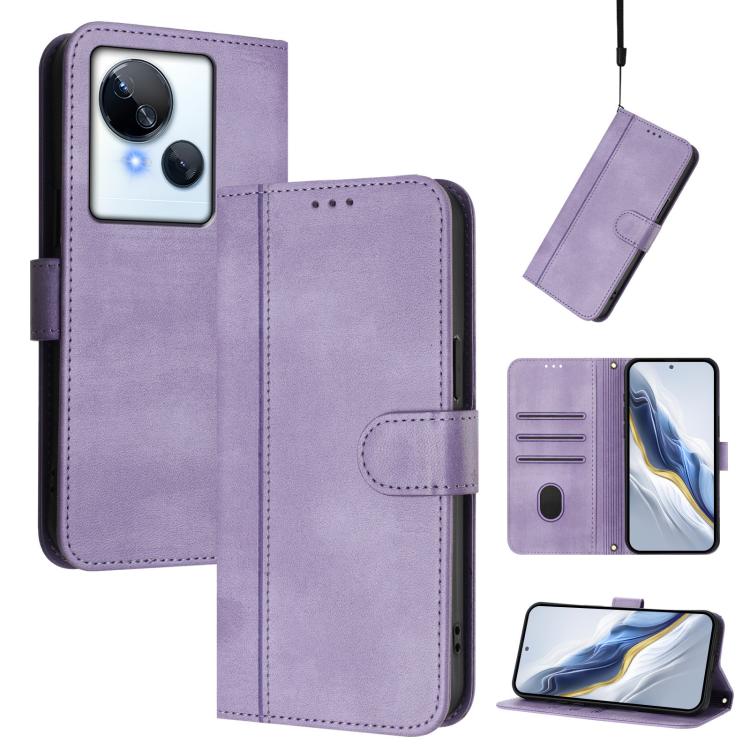 Line Splicing Buckle Retro Leather Phone Case, For Tecno Camon 20 / 20 Pro 4G, For Tecno Spark 10 5G, For Tecno Spark 10C / 10 4G, For Tecno Spark 10 Pro 4G, For Tecno Camon 19 / 19 Pro 5G, For Tecno Pova 4 Pro