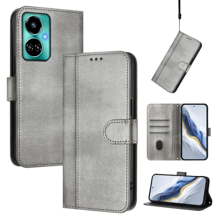 Line Splicing Buckle Retro Leather Phone Case, For Tecno Camon 20 / 20 Pro 4G, For Tecno Spark 10 5G, For Tecno Spark 10C / 10 4G, For Tecno Spark 10 Pro 4G, For Tecno Camon 19 / 19 Pro 5G, For Tecno Pova 4 Pro