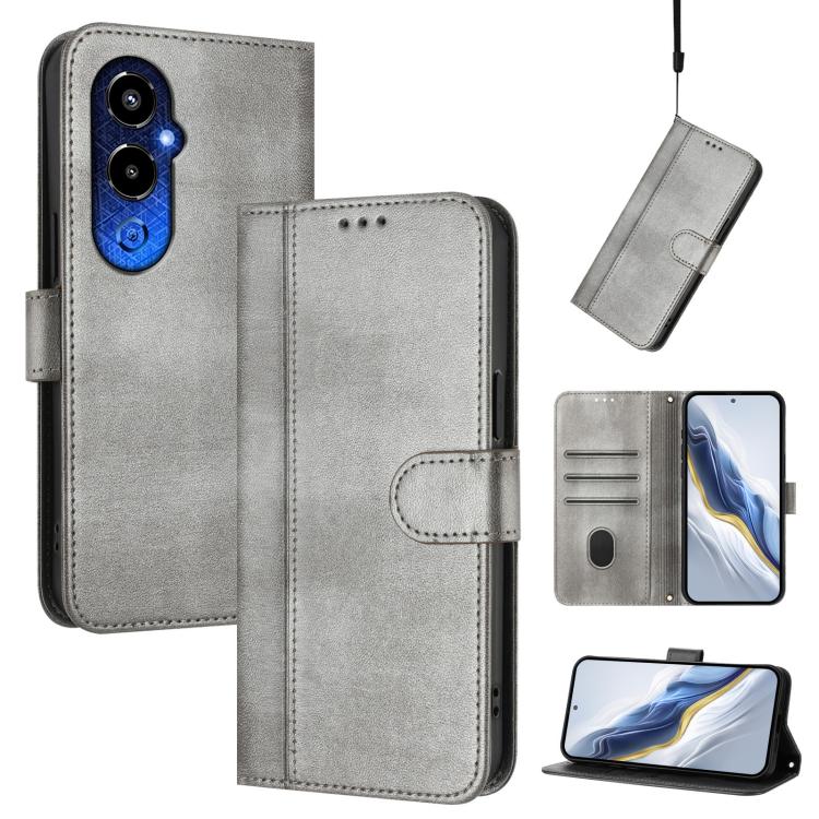 Line Splicing Buckle Retro Leather Phone Case, For Tecno Camon 20 / 20 Pro 4G, For Tecno Spark 10 5G, For Tecno Spark 10C / 10 4G, For Tecno Spark 10 Pro 4G, For Tecno Camon 19 / 19 Pro 5G, For Tecno Pova 4 Pro