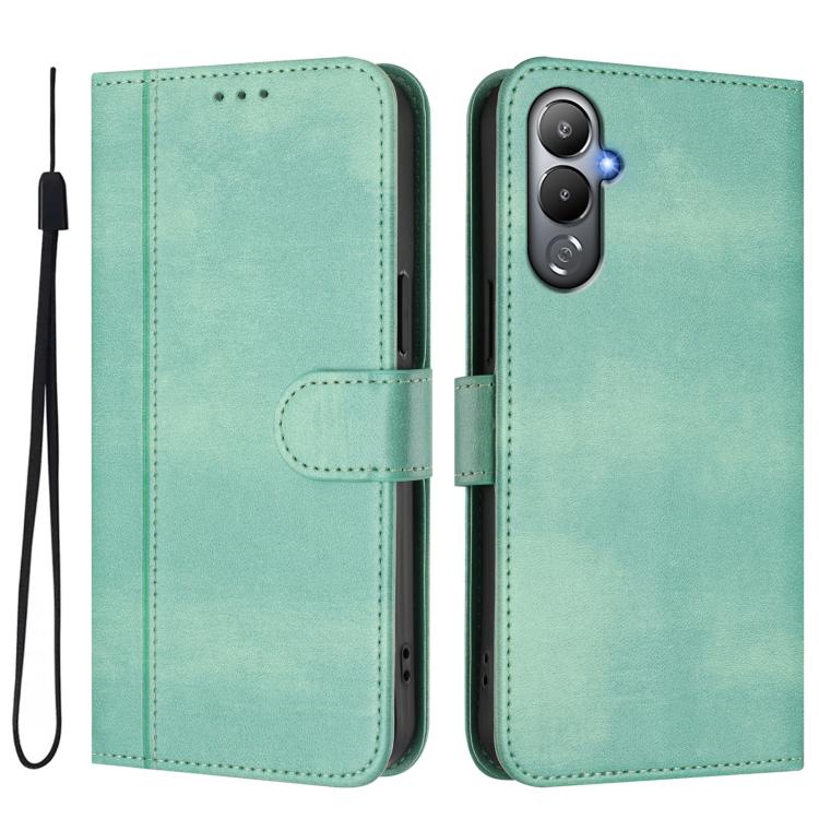 Line Splicing Buckle Retro Leather Phone Case, For Tecno Pova 4, For Tecno Pova Neo 2, For Tecno Spark Go 2022 / 8C / 9, For Tecno Spark 9 Pro / 9T, For Tecno Pova 3, For Tecno Pop 5