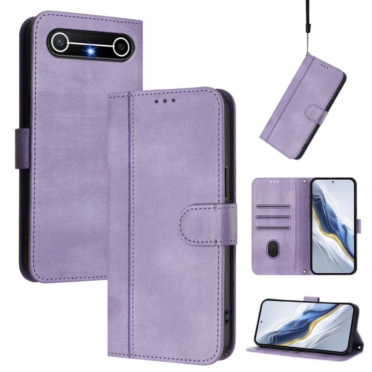 Line Splicing Buckle Retro Leather Phone Case, For Tecno Camon 50 Pro 4G, For Tecno Camon 50 4G, For Tecno Spark Slim 5G, For Tecno Pop 10 / Infinix Smart 10 4G, For Tecno Spark Go 1S / Go 2025, For Tecno Camon 40 Pro 4G