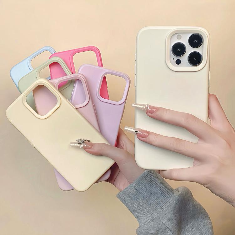 Dopamine Simple Imitation Liquid Silicone Phone Case, For iPhone 15, For iPhone 14 Plus, For iPhone 14