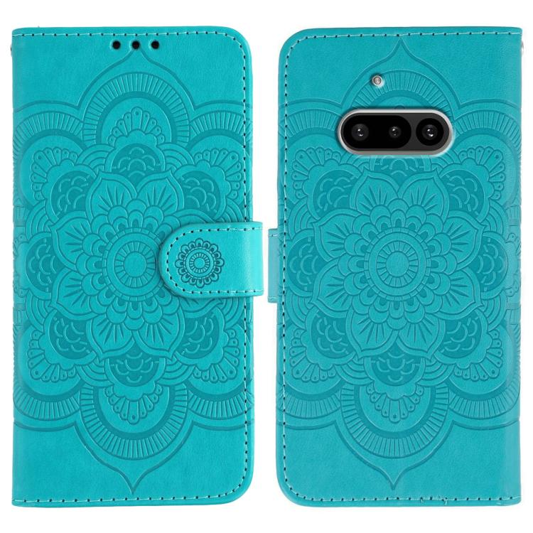 Sun Mandala Embossing Pattern Phone Leather Case, For Nothing CMF Phone 2 Pro, For Nothing Phone 3a, For Nothing Phone 3a Pro, For Nothing CMF Phone 1
