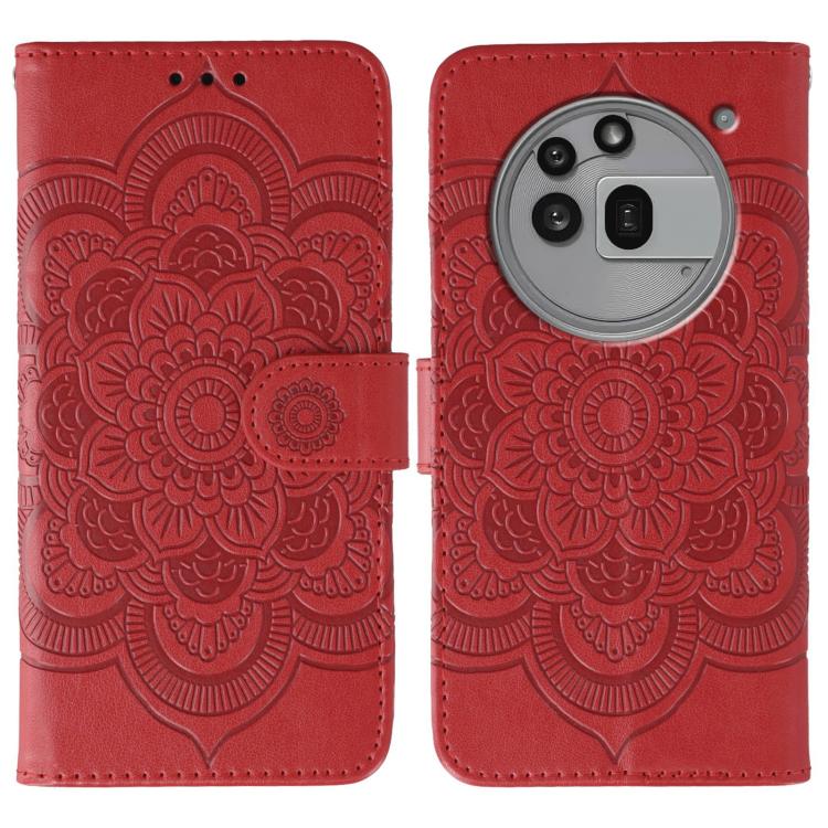 Sun Mandala Embossing Pattern Phone Leather Case, For Nothing CMF Phone 2 Pro, For Nothing Phone 3a, For Nothing Phone 3a Pro, For Nothing CMF Phone 1