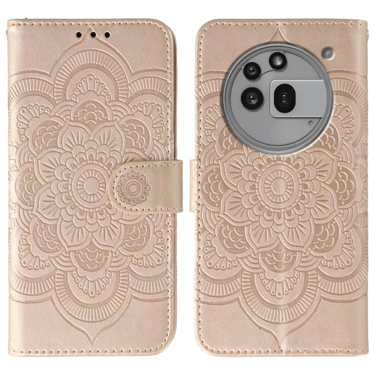 Sun Mandala Embossing Pattern Phone Leather Case, For Nothing CMF Phone 2 Pro, For Nothing Phone 3a, For Nothing Phone 3a Pro, For Nothing CMF Phone 1