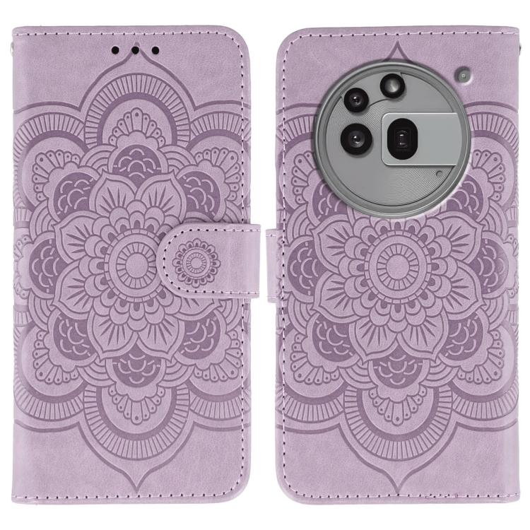 Sun Mandala Embossing Pattern Phone Leather Case, For Nothing CMF Phone 2 Pro, For Nothing Phone 3a, For Nothing Phone 3a Pro, For Nothing CMF Phone 1
