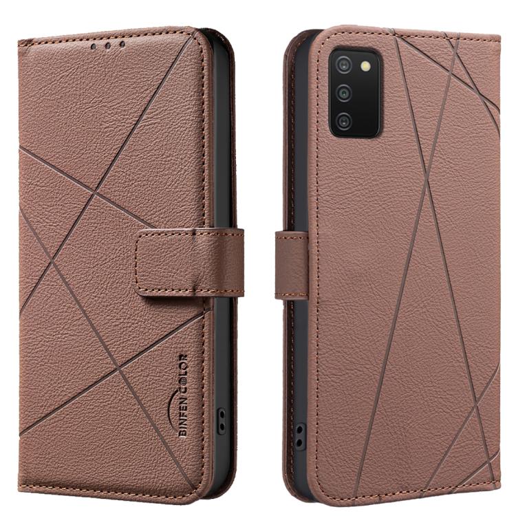 Geometric Pattern RFID Leather Phone Case, For Samsung Galaxy A54 5G, For Samsung Galaxy A23 / M23 / M13 4G, For Samsung Galaxy A13, For Samsung Galaxy A53, For Samsung Galaxy A73 5G, For Samsung Galaxy A33, For Samsung Galaxy A52 / A52S               ...