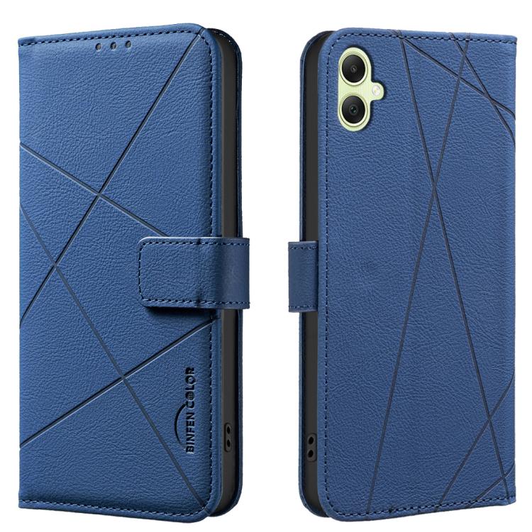 Geometric Pattern RFID Leather Phone Case, For Samsung Galaxy A55, For Samsung Galaxy A35, For Samsung Galaxy A05, For Samsung Galaxy A05S, For Samsung Galaxy A25 5G, For Samsung Galaxy A24 4G, For Samsung Galaxy A14, For Samsung Galaxy A34 5G