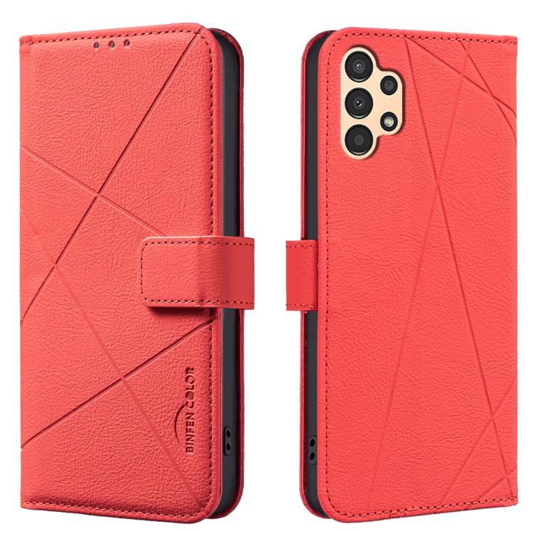 Geometric Pattern RFID Leather Phone Case, For Samsung Galaxy A54 5G, For Samsung Galaxy A23 / M23 / M13 4G, For Samsung Galaxy A13, For Samsung Galaxy A53, For Samsung Galaxy A73 5G, For Samsung Galaxy A33, For Samsung Galaxy A52 / A52S               ...